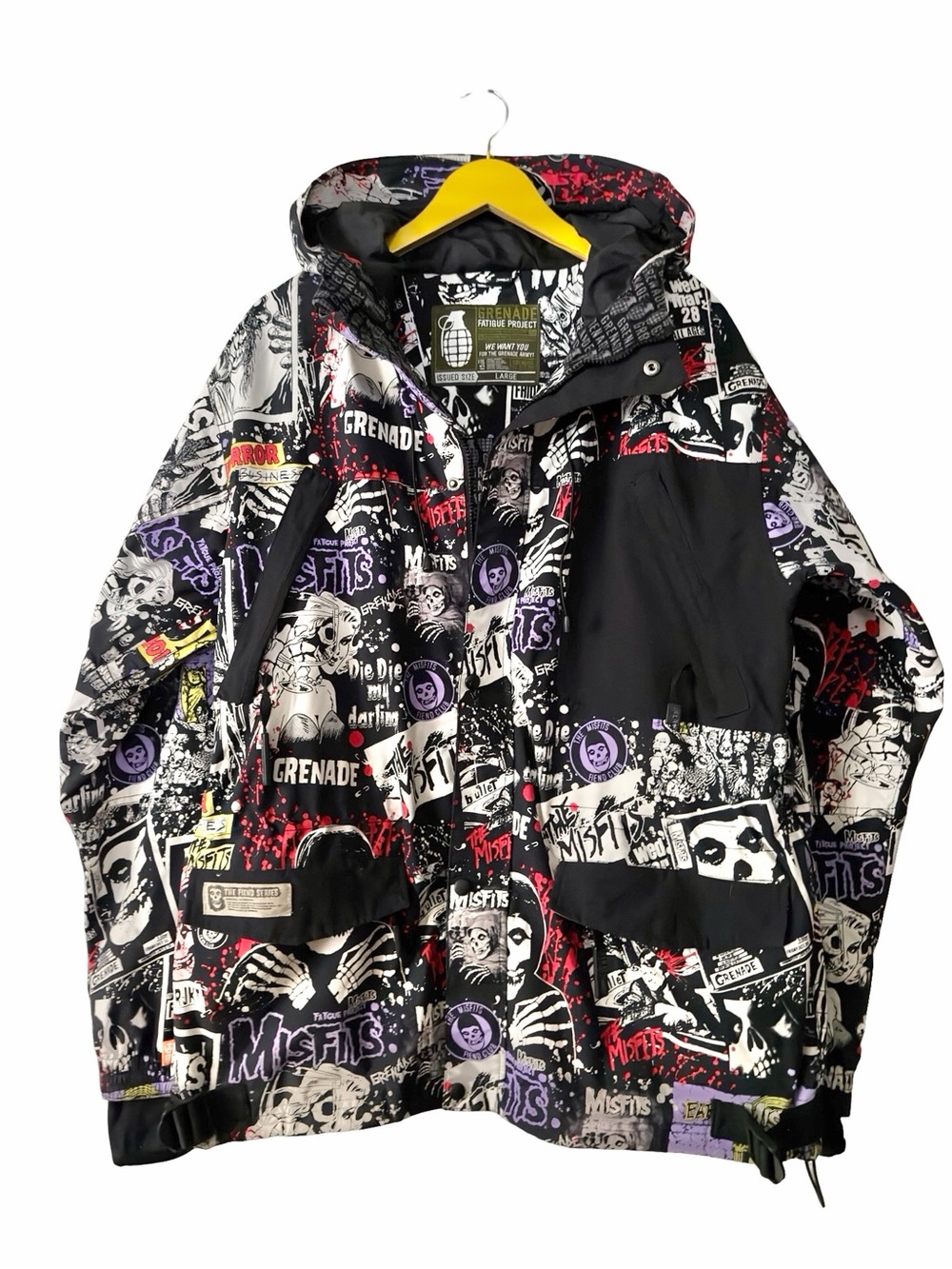 Rare Grenade x Misfits The Fiend Collection Snowboarding Jacket Outerwear L